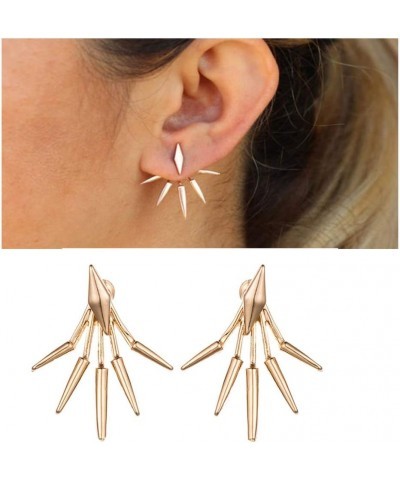 Metal Star Ear Jacket Earrings Bar Ear Cuff Earrings for Women Girl Gold Plated $6.88 Earrings