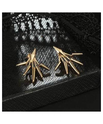 Metal Star Ear Jacket Earrings Bar Ear Cuff Earrings for Women Girl Gold Plated $6.88 Earrings