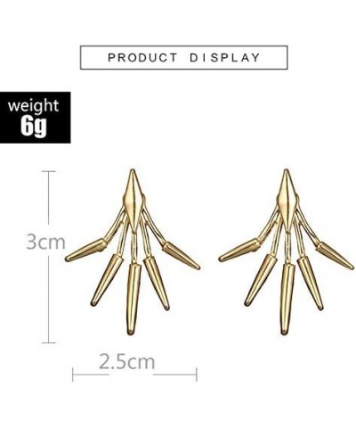 Metal Star Ear Jacket Earrings Bar Ear Cuff Earrings for Women Girl Gold Plated $6.88 Earrings