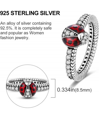 925 Sterling Silver Rings Women Butterfly Rings for Women Sterling Silver Women's Bands Cubic Zirconia Ring Womens Fashion Ri...