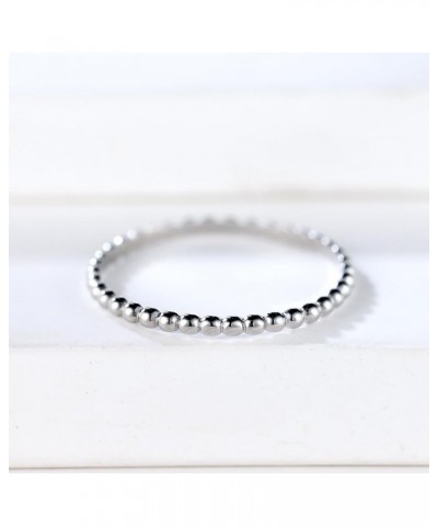 S925 Sterling Silver Rings for Women Stackable Thin Ring Sterling Silver Mother's Day Jewelry Gifts 10 Silver $9.89 Rings