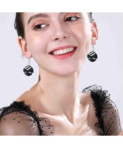 3 Pairs 3D Dice Dangle Earrings Funny Punk Cubic Dice rop Earrings Night Club Party Jewelry A $8.11 Earrings