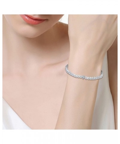 Slider Charm Cubic Zirconia Bracelet in 925 Sterling Silver, Mother's Day Bracelets… Clear Gemstone Bracelet $6.03 Bracelets