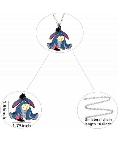 Cartoon Winni Pooh Eeyor Necklace, Zinc Alloy Pendants Gifts for Women, Men, Girls and Boys 1 $8.50 Necklaces