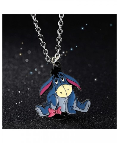 Cartoon Winni Pooh Eeyor Necklace, Zinc Alloy Pendants Gifts for Women, Men, Girls and Boys 1 $8.50 Necklaces