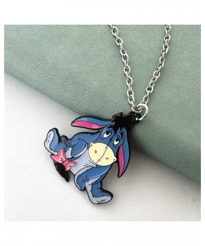 Cartoon Winni Pooh Eeyor Necklace, Zinc Alloy Pendants Gifts for Women, Men, Girls and Boys 1 $8.50 Necklaces