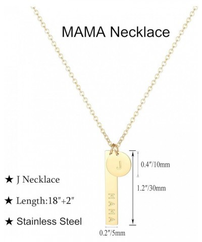 MAMA Necklace,Initial Necklace,mama necklaces for women,18K Gold Plated Mama Necklace,Mothers Day Gifts J $8.09 Necklaces