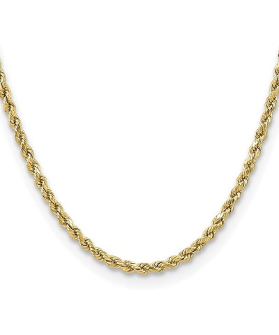 10k Yellow Gold 3.5mm Semi-solid Diamond Cut Rope Chain -16.0" 18.0" 20.0" 22.0" 24.0 18.0 Inches $150.04 Necklaces