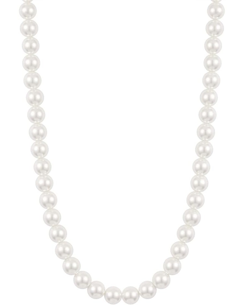 Pearl Necklace for Women Hypoallergenic Durable Pearl Jewelry Gift for Women Girls Style 4 $8.99 Necklaces