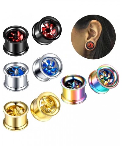 2 PCS Fashion Windmill Turbine Stainless-Steel Ear Plugs Tunnels Gauges Stretcher Piercings 8m-20mm Stainless Steel 16mm $10....