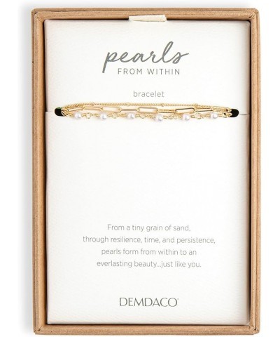 Pearls From Within One Size Fits Most Brass Iron Bracelet Gold Tone $18.69 Bracelets