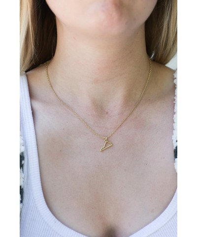 State Necklace 14K Gold-Dipped Pendant on Adjustable 16”-18” Chain Virginia $10.57 Necklaces