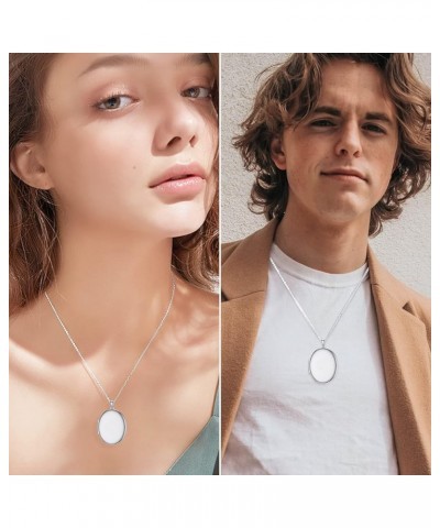 10K 14K 18K Solid White Gold/Silver Minimalist Style/Infinity Sunflower Heart/Oval Locket Necklace That Holds 1 or 2 Pictures...