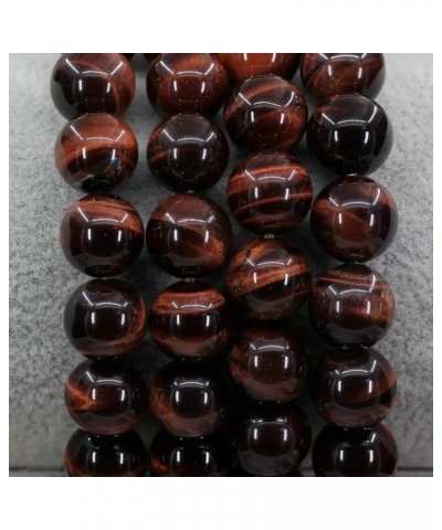 Gem Semi Precious Gemstones 10mm Round Beads Stone Crystal Stretch Bracelets Unisex Red Tiger Eye Crystal $16.79 Bracelets