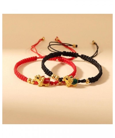 2024 Chinese New Year Dragon Bracelets,Dragon Bracelet Chinese Zodiac Feng Shui Lucky Amulet Stretch Bracelets,New Year Jewel...