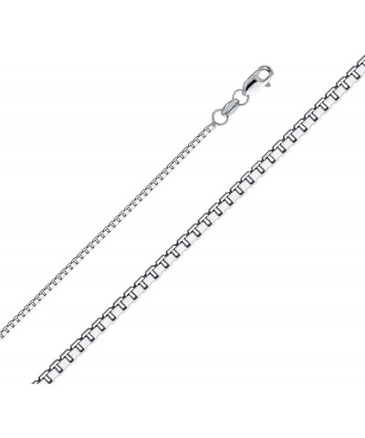 14K Solid Gold Box Chains (Select Options) 22 Inches White Gold $143.41 Necklaces