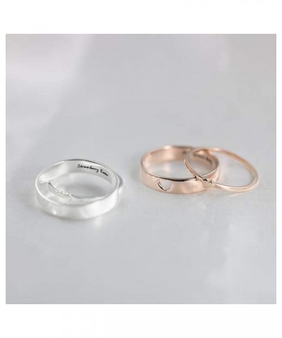 Promise Rings for Couples Personalized Matching Rings for Couples Matching Couple Rings Engraved Name for Him and Her Set(Ani...