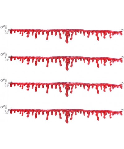 Dripping Blood Necklace Halloween Party Choker Vampire Costume Accessory for Masquerade,Cosplay,Halloween,4pcs $8.74 Necklaces