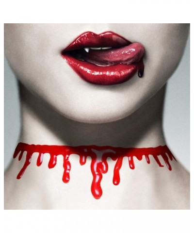 Dripping Blood Necklace Halloween Party Choker Vampire Costume Accessory for Masquerade,Cosplay,Halloween,4pcs $8.74 Necklaces