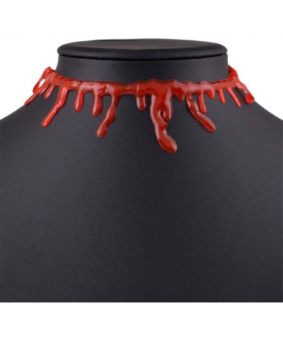 Dripping Blood Necklace Halloween Party Choker Vampire Costume Accessory for Masquerade,Cosplay,Halloween,4pcs $8.74 Necklaces