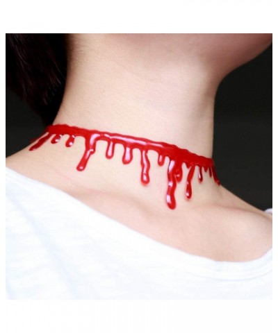 Dripping Blood Necklace Halloween Party Choker Vampire Costume Accessory for Masquerade,Cosplay,Halloween,4pcs $8.74 Necklaces