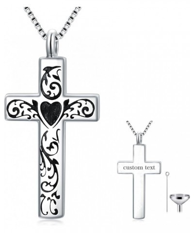 Cremation Jewelry for Ashes 925 Sterling Silver Sunflower/Rose/Cross/Paw Print/Crystal/Swan/Hamsa Hand/Koala/Clover/Bar Urn N...