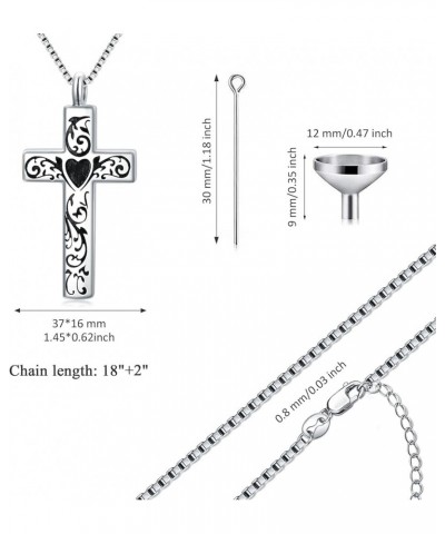 Cremation Jewelry for Ashes 925 Sterling Silver Sunflower/Rose/Cross/Paw Print/Crystal/Swan/Hamsa Hand/Koala/Clover/Bar Urn N...