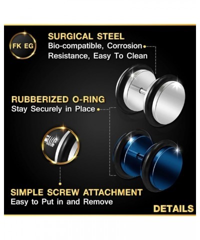 4PCS Anodized Black O-Ring Ear Stretcher Plugs Flesh Earring Lobe Gauge Piercing Jewelry Choose Sizes BL-2g-6mm $10.24 Body J...