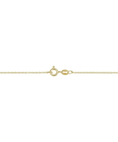 Sterling Silver or Yellow Gold Over Sterling Silver Cable Chain Necklace for Women (1.2 mm, 1.6 mm or 2.1 mm) 40 inch 1.2 mm ...