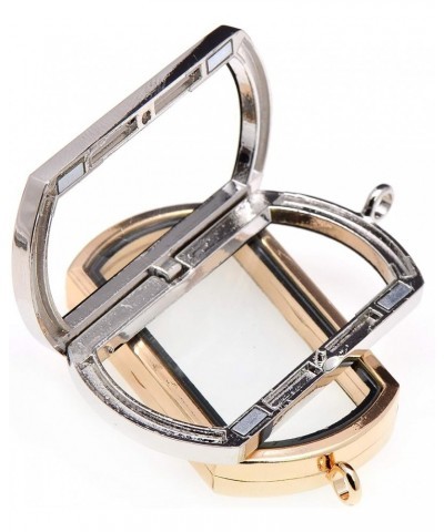 Magnetic Rectangle Glass Window Floating Locket Pendant Necklace Rose Gold $7.79 Necklaces