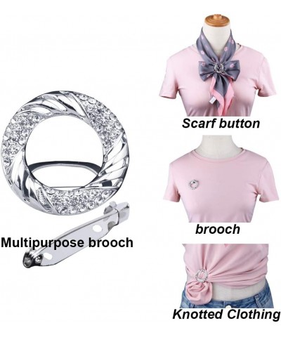 3 Multi-Purposes wWomen's Scarf Clip brooches Beautiful Sarf Ring Clothes Buckles Fshion Jewelry XZ-8850 $10.77 Brooches & Pins