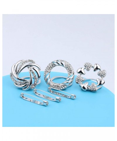 3 Multi-Purposes wWomen's Scarf Clip brooches Beautiful Sarf Ring Clothes Buckles Fshion Jewelry XZ-8850 $10.77 Brooches & Pins