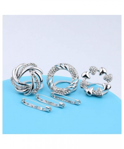 3 Multi-Purposes wWomen's Scarf Clip brooches Beautiful Sarf Ring Clothes Buckles Fshion Jewelry XZ-8850 $10.77 Brooches & Pins