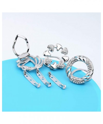 3 Multi-Purposes wWomen's Scarf Clip brooches Beautiful Sarf Ring Clothes Buckles Fshion Jewelry XZ-8850 $10.77 Brooches & Pins