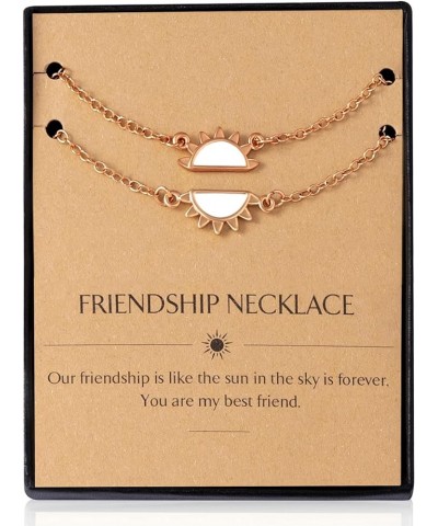 Friendship Sun Bracelet, 16k Gold Plated Copper Cute Sun Dainty Bracelets Delicate Adjustable Link for Graduation Birthday An...