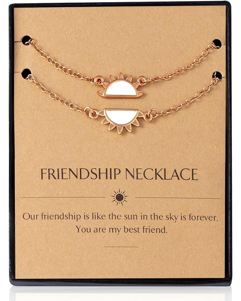 Friendship Sun Bracelet, 16k Gold Plated Copper Cute Sun Dainty Bracelets Delicate Adjustable Link for Graduation Birthday An...