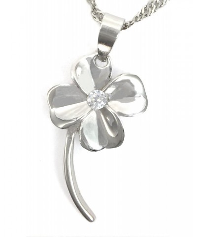 Good Luck Four Leaf Clover Pendant Necklace $20.68 Necklaces