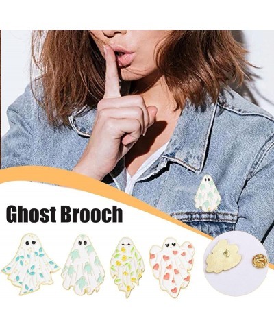 1/4pcs Halloween Cute Ghost Enamel Brooch Pin, Gothic Badges Halloween Pins, Enamel Love Heart Leaf Ghost Pins Jewelry Gifts ...