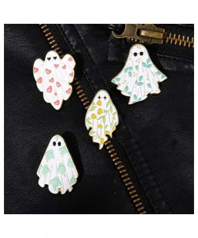 1/4pcs Halloween Cute Ghost Enamel Brooch Pin, Gothic Badges Halloween Pins, Enamel Love Heart Leaf Ghost Pins Jewelry Gifts ...