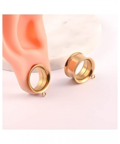 4PCS 6mm-30mm Fashion Ear Piercing Tunnels DIY Ear Gauges 316 Stainless Steel Hypoallergenic Earrings Plugs for Ears Expander...