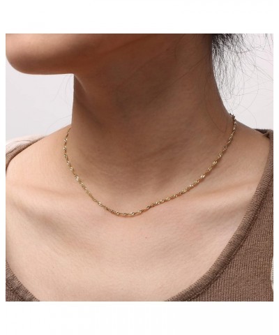 Layered Necklaces for Women Dainty Gold Plated Necklace Set Thin Chunky Paperclip Snake Rope Chain Choker Necklace for Women ...