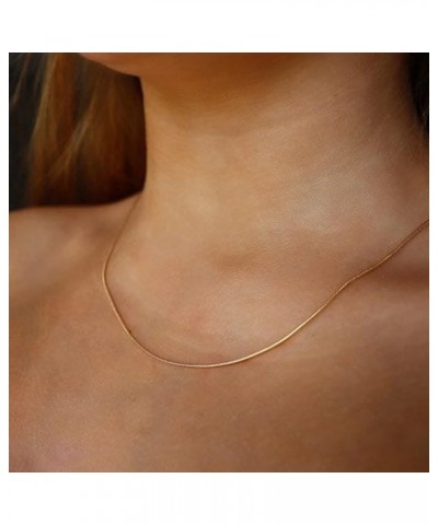 Layered Necklaces for Women Dainty Gold Plated Necklace Set Thin Chunky Paperclip Snake Rope Chain Choker Necklace for Women ...