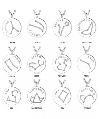 Zodiac Necklace 925 Sterling Silver Constellation Jewelry for Women Virgo (8.23-9.22) $14.55 Necklaces