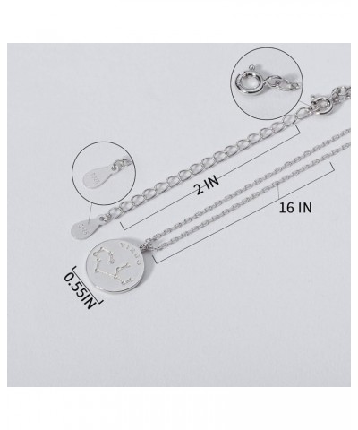 Zodiac Necklace 925 Sterling Silver Constellation Jewelry for Women Virgo (8.23-9.22) $14.55 Necklaces