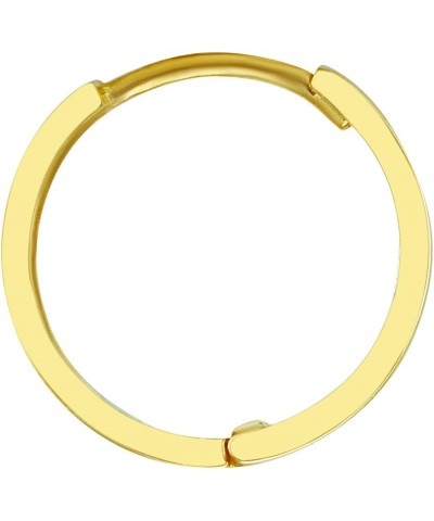 14k Yellow OR White Gold 2.5mm Thickness Hoop Huggie Earrings (13 x 13 mm) Yellow Gold $38.80 Earrings