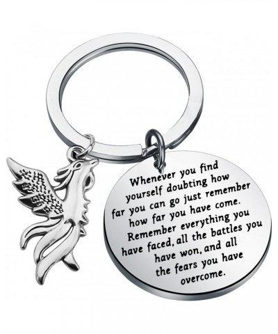 Rising Phoenix Ispirational Gifts Phoenix Keychain New Beginning Jewelry Gift For Women Wife Lover $9.63 Pendants