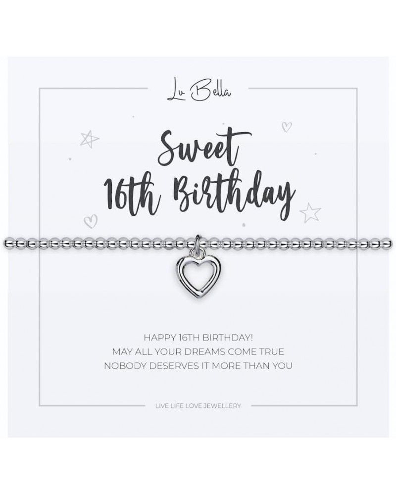 Happy Birthday Charm bracelet for women. Friends Jewelry Gifts. Stretchy silver 18th, 21st, 30th, 40th, 50th or 60th Birthday...