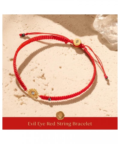 Powerful Protection - Women's 18K Gold Plated Brass Red String Bracelet. Ready to Gift for Her Gold Plated $24.84 Bracelets