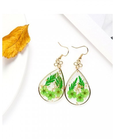 Pressed Flower Earrings for Women Spring Earrings Resin Drop Earings Flower Dangle Earrings Nature Floral Earings Funny Earri...