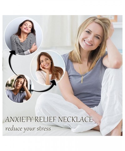 Anxiety Relief Necklace Breathing Necklace for Meditation Komuso Breathing Necklace Stress Relief Mindful Necklace Breathlace...